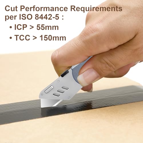 Vickay 60 Pack Utility Knife Blades, SK5 Box Cutter Blades, Razor Blades - color: Silver, size: 60 Pack