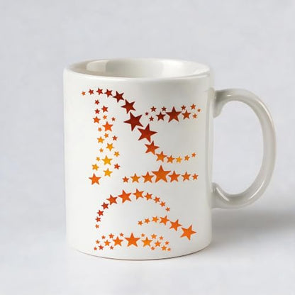 TIAMECH A4 Reusable Wavy Star Stencil for Painting - style: Stars Wavy