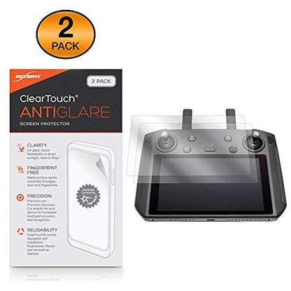 BoxWave Screen Protector Compatible with DJI Smart Controller - ClearTouch Anti-Glare (2-Pack), Anti-Fingerprint Matte Film Skin