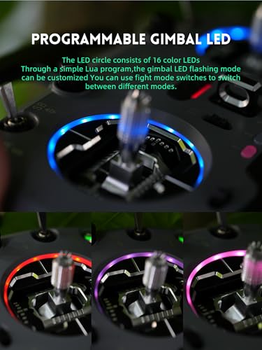 HelloRadio V14MAX ELRS FPV Radio Transmitter – 2.4GHz ELRS OpenTX/EdgeTX Remote Controller with CNC Hall Gimbals, AI Voice Assistant, External Module Bay, Foldable T-Antenna, and OLED Display for RC FPV Drones