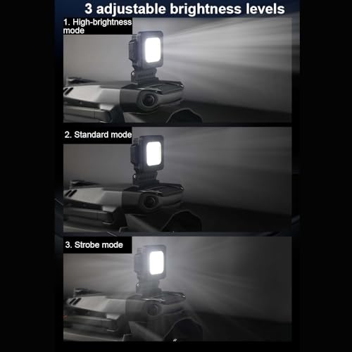 LED Navigation Lights for DJI Mavic 3 Pro, Gimbal Camera Guard 2-in-1 Collision Protection Shield Features 3 Lighting Modes for Night Flight