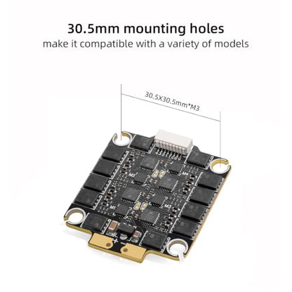 HGLRC 60A V2 6S BLS 2-6S M3 4IN1 ESC, Supports DShot600/300 Digital Protocols for FPV Racing Drone