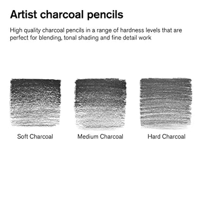 Winsor & Newton Studio Collection, 6 Count, Charcoal Pencils - style: 6 Charcoal Pencils