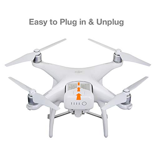 ExpertPower 4 Pack High Capacity (15.2V 5870mAh) Intelligent Flight Replacement Battery for DJI Phantom 4 Series Drones| DJI Phantom 4, Phantom 4 Pro, Phantom 4 Pro V2.0, Phantom 4 Advanced - size: 4 Pack