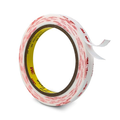 3M Double Sided Mounting Tape 0.5''x15.4Ft - color: White, size: 0.5''×15.4Ft