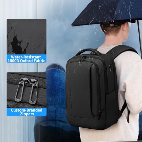FENRUIEN Expandable Laptop Backpack for Men, 15.6 Inch USB Charging Work Backpack for Business/Commute/Travel - style: Expandable Backpack