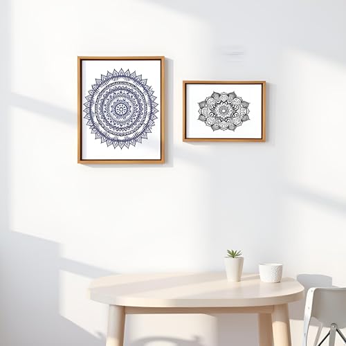 2 Pack 11x14 Canvas Floater Frame,0.9" Deep Canvas Frame,Walnut - color: Walnut Brown, size: 11"x14"