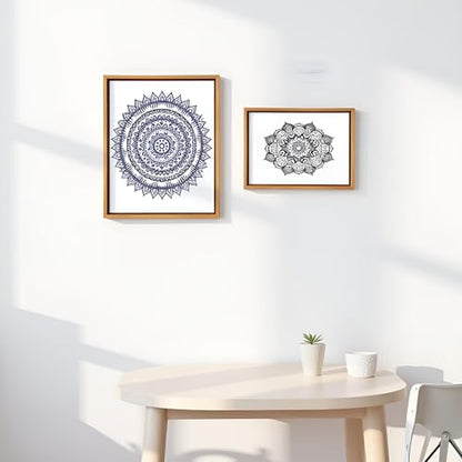 2 Pack 11x14 Canvas Floater Frame,0.9" Deep Canvas Frame,Walnut - color: Walnut Brown, size: 11"x14"