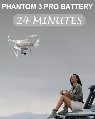 anegine Phantom 3 Battery, 4500mAh 15.2V Intelligent Flight Battery for DJI Phantom 3 Pro, Standard, Advanced, SE Drone