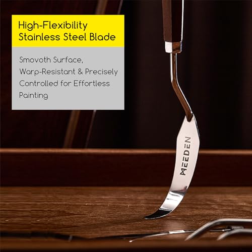 MEEDEN Artist Paint Palette Knife: 8.66" Flexible Stainless Steel, #14 - style: #14