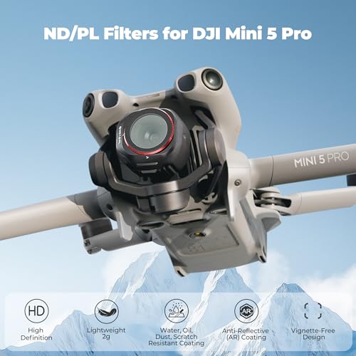 Freewell Bright Day 6-Pack ND/PL Filters for DJI Mini 5 Pro - style: Bright Day 6 Pack