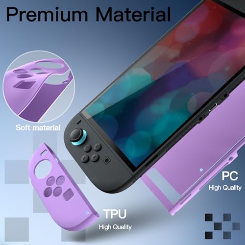 JETech Slim Dockable Case for Nintendo Switch 2, Light Purple - color: Light Purple