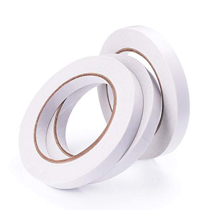 3 Rolls Double Sided Tape, 1/2 Inch x 90 Ft Two Sided Adhesive Tape - size: 1/2 inch (3 rolls)
