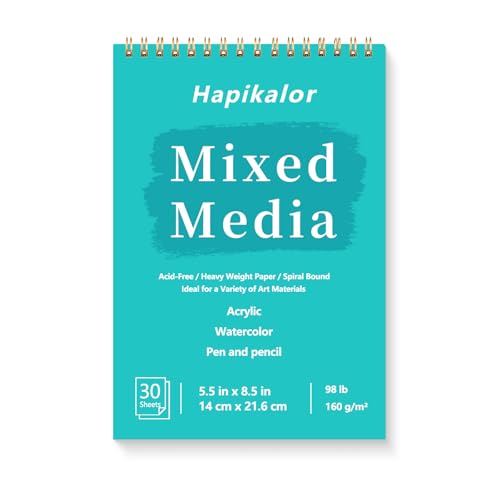 Mixed Media Sketchbook 5.5 "x 8.5" Multimedia Sketchbook, Sketch Book - size: 5.5" x 8.5"