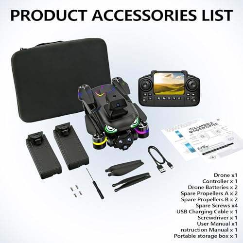 Drone with camera, screen on controller, Drone with obstacle avoidance
