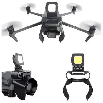 LED Navigation Lights for DJI Mavic 3 Pro, Gimbal Camera Guard 2-in-1 Collision Protection Shield Features 3 Lighting Modes for Night Flight