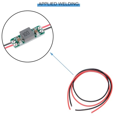 2 pcs LC Filter Module 5-50V Power Supply 3A Filter with red and Black Cable for FPV Transmitter VTX FPV Racing Drone Quadcopter