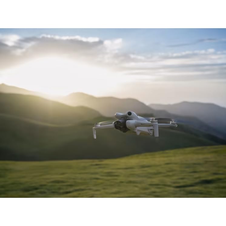 DJI Mini 4 Pro Folding Drone with RC 2 Remote (With Screen) Fly More Combo, 4K HDR Video Camera for Adults, Under 249g, Omnidirectional Sensing, 3 Batteries Bundle with Deco Gear Accessories
