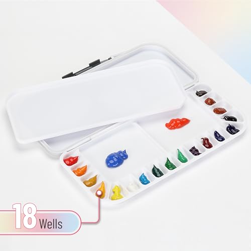 Mr. Pen- Airtight Watercolor Palette with Lid, 4 Pack - color: White, size: 4 Pack