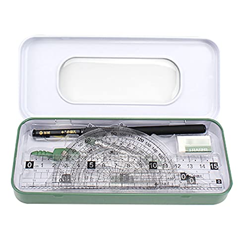 Adela 8 Pieces Student Math Geometry Tool Set Drawing Compass (C-Green) - color: C-green