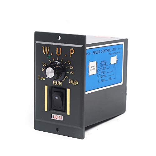 0-7.5RPM 6W 180K AC Variable Speed Gear Reduction Motor with Controller - color: 6W 180K
