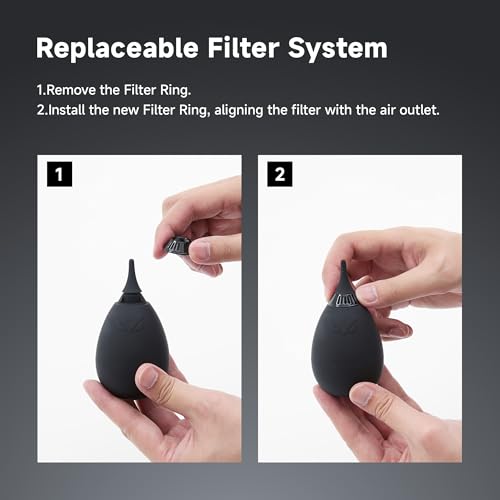 VSGO Camera Air Blower for Lens and Sensor Cleaning, Black - color: Black