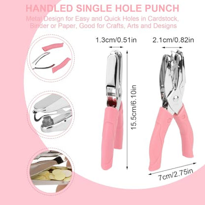 Rongon 1/4in Large Circle Shaped Hole Puncher, 2PCS Single Paper Punch - size: 2 Pcs Large Circle