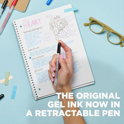 Sakura Gelly Roll Retractable Gel Pens, White, Gold & Silver, 10 Pack - size: 1 Count (Pack of 10), style: Opaque Color Set
