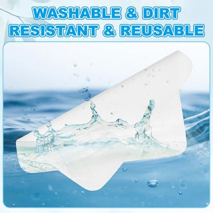 PATIKIL Glasses Cleaning Cloth 6.9" x 5.7", 12 Pcs Microfiber Eyeglasses Cleaner Cloths Soft Suede Wipe Screen for Camera Len Eyeglass Screens Phones Smart Devices, White - color: White, size: 6.9" x 5.7"