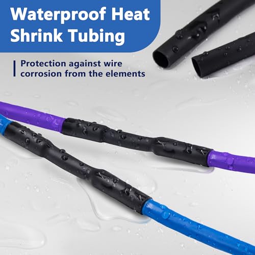Heat Shrink Tubing 1/2 inch, 3:1 Ratio Wire Heat Shrink Tube Roll, Dual Wall Adhesive-Lined Waterproof Shrink Wrap Tubing, 33FT Transparent Industrial and Marine Grade Heat Shrink Wrap - color: Transparent, size: 1/2" - 33ft