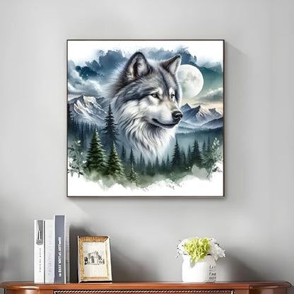 Shouruihua Wolf Diamond Painting Kits for Adults, Wolf Diamond Art Kits - color: Wolf