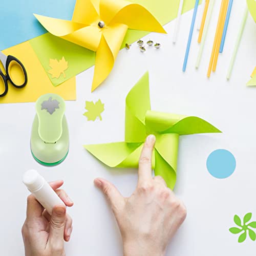 UCEC Paper Punches for Crafting, 1 Inch Craft Puncher, 6 Pcs Hole Punch - style: 6 Diffrent Shapes Set 2