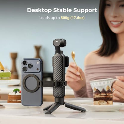 SMALLRIG One-Touch Open Mini Tripod for DJI Pocket 4P/4/3 for Insta360 Luna - color: Black