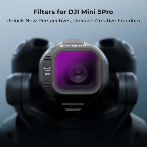 K&F CONCEPT ND Filter Set Compatible with DJI Mini 5 Pro - style: ND8+ND16+ND32+ND64
