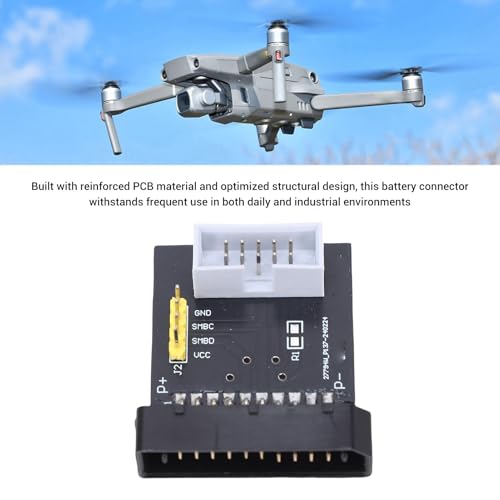 Drone Battery Connector Adapter, No Disassembly Design for Drone Batteries Battery Connector Adapter, Board with Connecting Cable for Charging Testing and