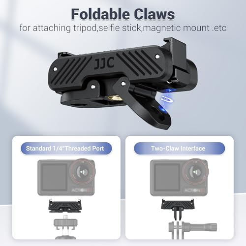 JJC 2Pcs Magnetic Quick Release Mount Adapter for DJI Osmo Action 5 Pro 4 3 - color: 2Pcs Magnetic Quick Release Adapter