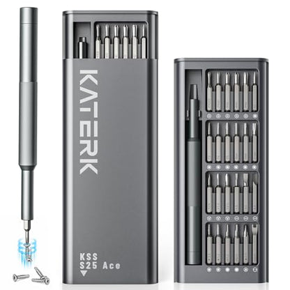 KATERK 25-in-1 Mini Screwdriver Set Precision Small Magnetic Repairs Tool