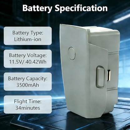 Mavic Air 2S Intelligent Flight Replacement Battery 2 Pack, 3750mAh 34 Mins Max Flight Time Battery for DJI Mavic Air 2/DJI Air 2S Drone