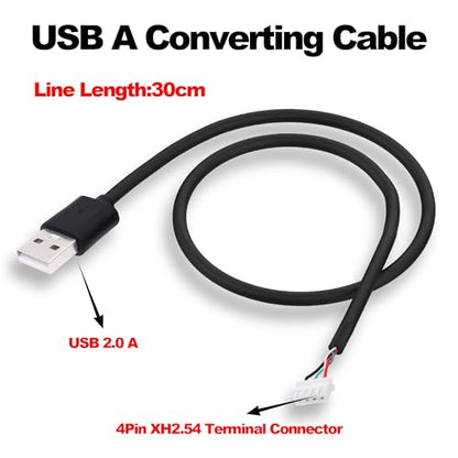 USB A Male to XH2.54 4Pin Motherboard Connector Converting Cable 30cm - style: Male