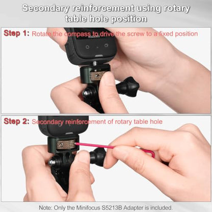 Camera Tripod Adapter, 2pcs 1/4" Adapter Screw Head Camera Mount Compatible with Insta 360/Gopro Hero/Sjcam Action Cameras and Other Standard 1/4" Accessories, Quarter Inch Mount for GoPro Ecosystem. - size: 2-prongs interface*2