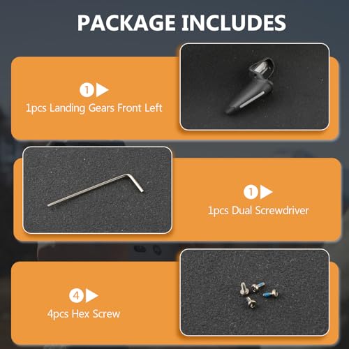 for DJI FPV Landing Gear Left Front Drone Accessories for DJI FPV Combo Bracket Landing Legs Protector Rear Bracket Accessories with Repair Tool（Left Front）