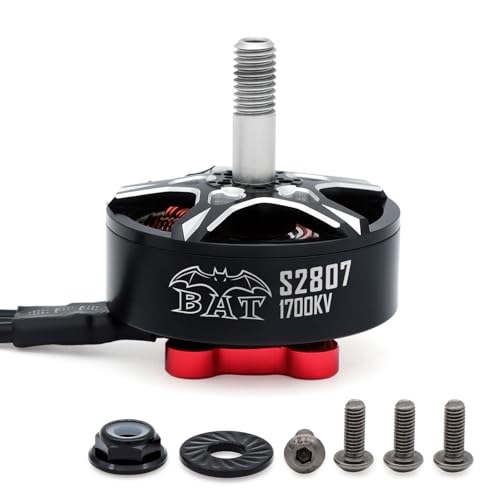 Surpass Hobby S2807 6S 1700KV Brushless Motor for RC FPV Racing RC Drone Racing Quadcopter Spare Parts RC Parts（1700kv 1Pcs） - size: 1700kv-1pack
