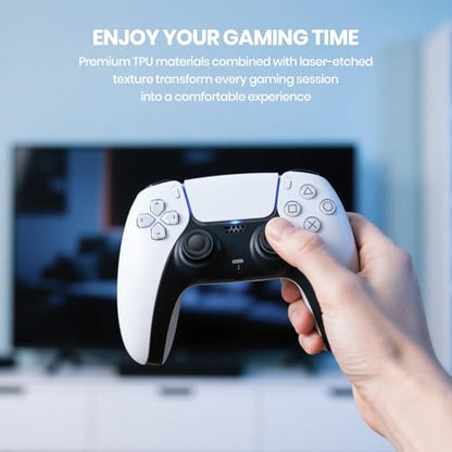 NEWDERY Joystick Replacement Grip Caps for PS5/PS4 Controller - color: Black-2