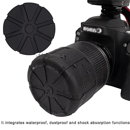 Camera Lens Cap SLR Camera Silicone Protector Cap Dustproof Lens Cover for 65-110mm DSLR Camera Lenses