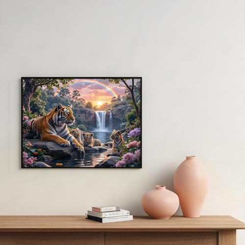 XIYOUVIGOR Diamond Painting Kits for Adults, Tiger Diamond Art Kit - color: Animal (Tiger)
