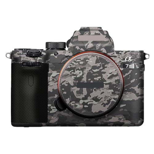Camera Cover Skin Sticker for Sony A7III A7M3 A7R III Camera Protector Film Skin Anti-Scratch Protective Decoration A7 III A7R3(Field Camouflage) - color: Field Camouflage