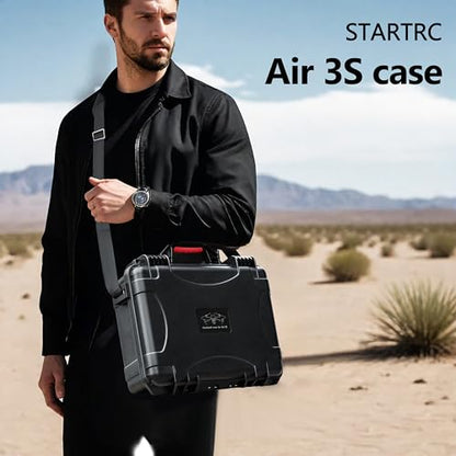 STARTRC Air 3S Case, Waterproof Carrying Hard Case for DJI Fly More Combo, Compatible With Accessories, RC 2/RC/RC-N3/N2 Controller, Charging Hub