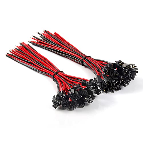 Chanzon 20Pairs Jst SM 2.5mm Pitch Female Male Plug Connector 2Pin 5.9inch - size: 2)15cm(5.9inch)