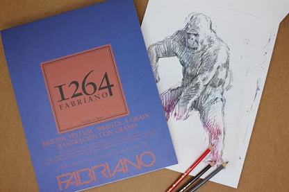 Fabriano 1264 Bristol Pad, Vellum, 11" x 14" - size: 11 x 14