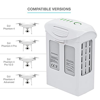 ExpertPower 2 Pack High Capacity (15.2V 5870mAh) Intelligent Flight Replacement Battery for DJI Phantom 4 Series Drones| DJI Phantom 4, Phantom 4 Pro, Phantom 4 Pro V2.0, Phantom 4 Advanced